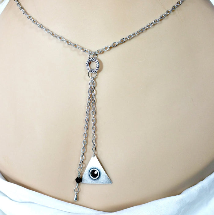 Triangle Pendant Necklace ~ Arkayscreations