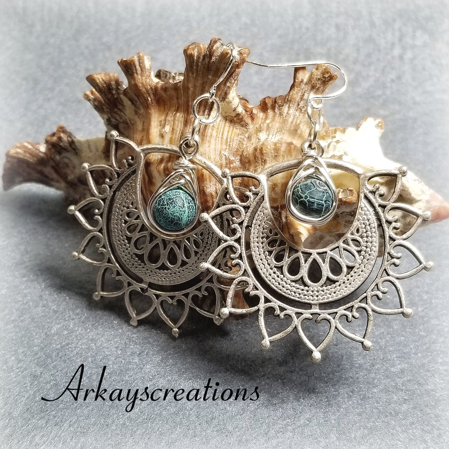 Boho Earrings-Boho Jewelry-Gypsy Earrings-Bohemian Earrings-Triba | aftcra