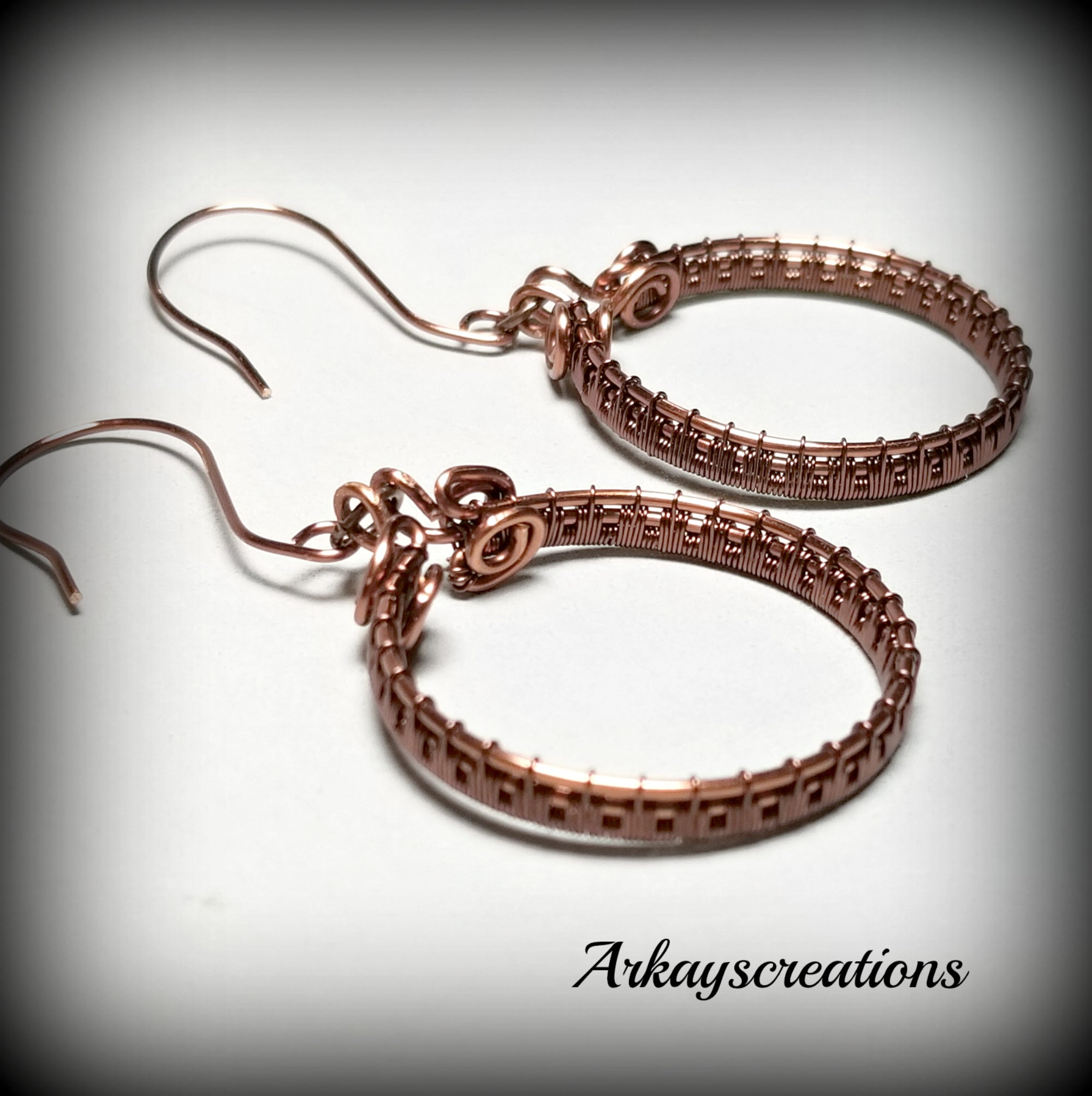 Wire sale weave earrings