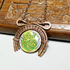 Wire Weave Moon Necklace, Upside Down Moon Pendant - Arkayscreations