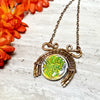Wire Weave Moon Necklace, Upside Down Moon Pendant - Arkayscreations