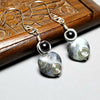 Wire Wrapped Amazonite Earrings, Gemstone Jewelry - Arkayscreations
