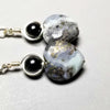 Wire Wrapped Amazonite Earrings, Gemstone Jewelry - Arkayscreations