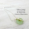 Wire Wrapped Aventurine Necklace Gift for Her, Gemstone Donut Necklace - Arkayscreations