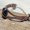 Wire Wrapped Bangle, Wire Woven Bracelet, Copper Bracelet - Arkayscreations