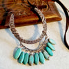 Bohemian Necklace, Boho Style Wire Wrap Jewelry - Arkayscreations