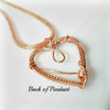 Wire Wrapped Copper Heart Pendant, Heart Jewelry, Sweetheart Gift - Arkayscreations