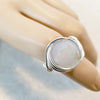 Silver Wire Ring, Gemstone Ring, Wire Wrapped Ring - Arkayscreations