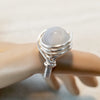 Silver Wire Ring, Gemstone Ring, Wire Wrapped Ring - Arkayscreations