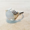 Silver Wire Ring, Gemstone Ring, Wire Wrapped Ring - Arkayscreations