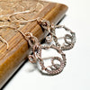 Wrapped Wire Dangle Earrings,  Wire Jewelry - Arkayscreations